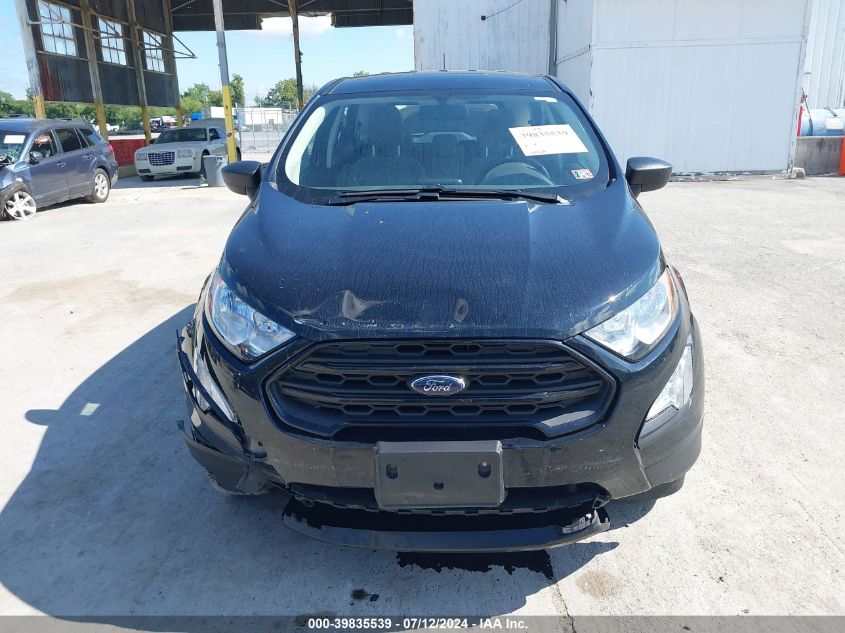 2022 Ford Ecosport S VIN: MAJ6S3FL1NC464031 Lot: 39835539