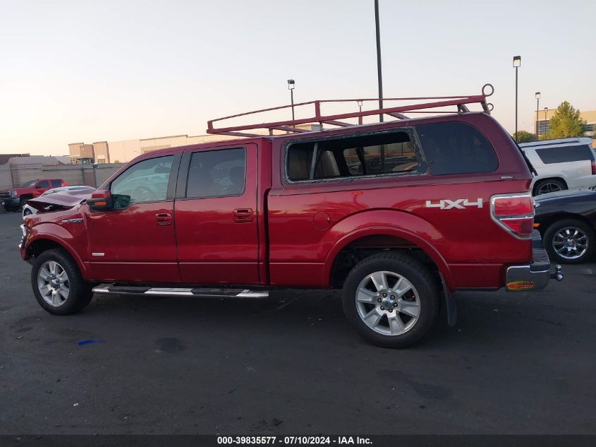 2013 Ford F-150 Lariat VIN: 1FTFW1ET9DFC42998 Lot: 39835577