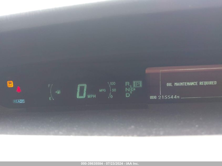 2011 Toyota Prius Three VIN: JTDKN3DU3B1423404 Lot: 39835584