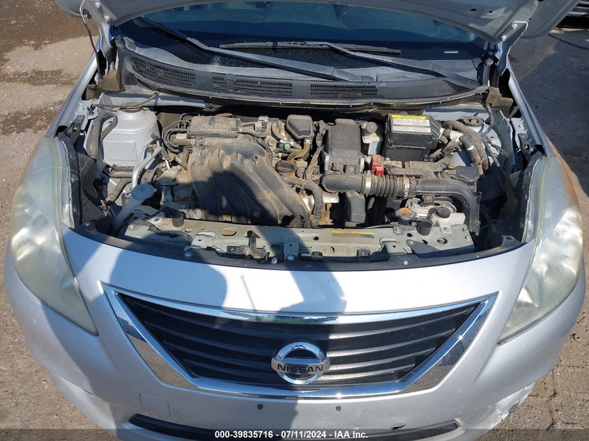 2013 Nissan Versa 1.6 Sv VIN: 3N1CN7AP8DL834726 Lot: 39835716