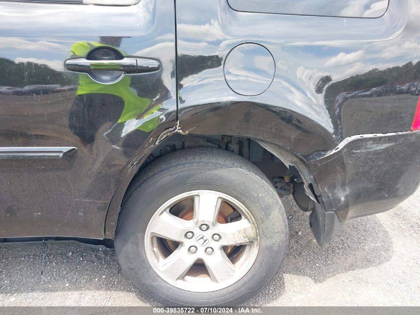 2009 Honda Pilot Ex-L VIN: 5FNYF48649B039612 Lot: 39835722