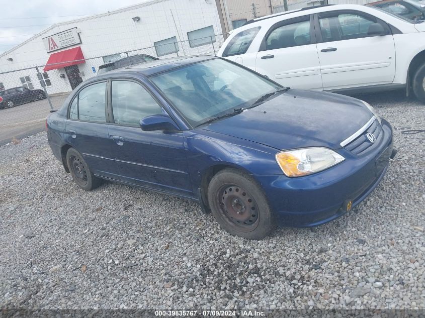 2HGES26743H554837 | 2003 HONDA CIVIC