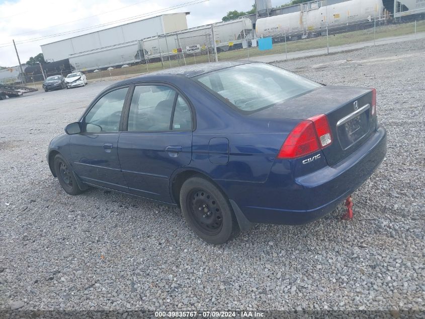 2HGES26743H554837 | 2003 HONDA CIVIC