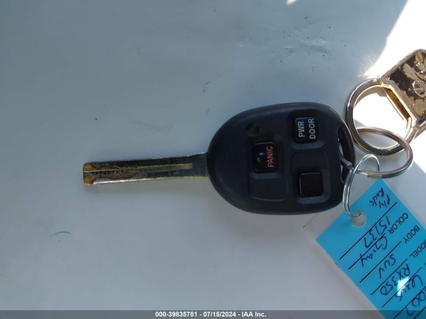 2007 Lexus Rx 350 VIN: 2T2HK31U27C034887 Lot: 39835781