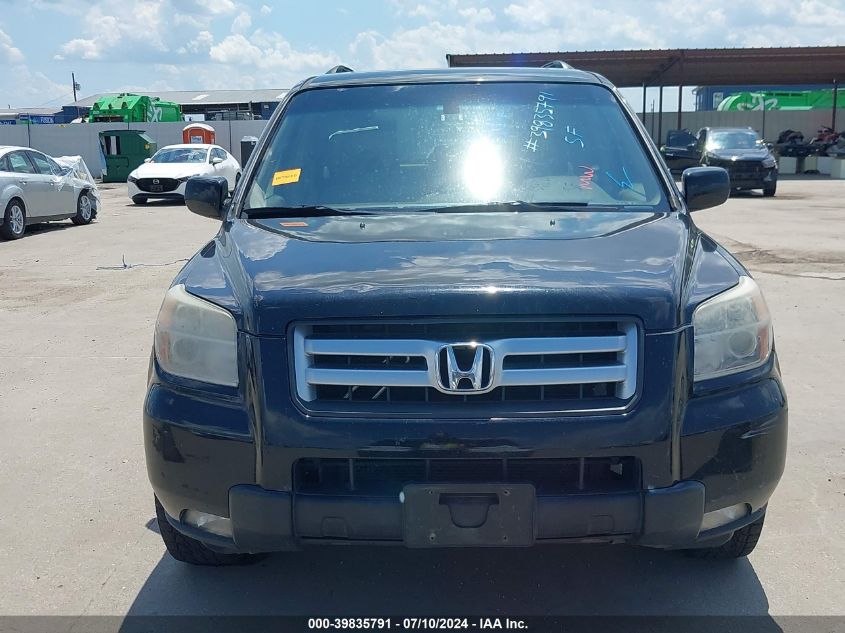 2007 Honda Pilot Ex-L VIN: 5FNYF187X7B005873 Lot: 39835791