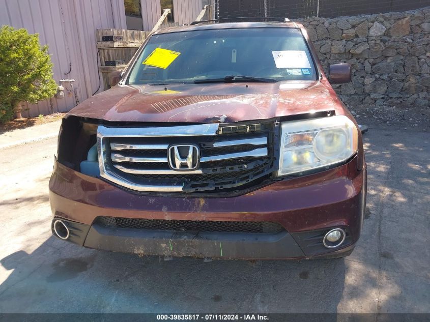 2012 Honda Pilot Ex-L VIN: 5FNYF4H54CB078120 Lot: 39835817