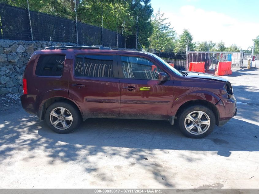 2012 Honda Pilot Ex-L VIN: 5FNYF4H54CB078120 Lot: 39835817