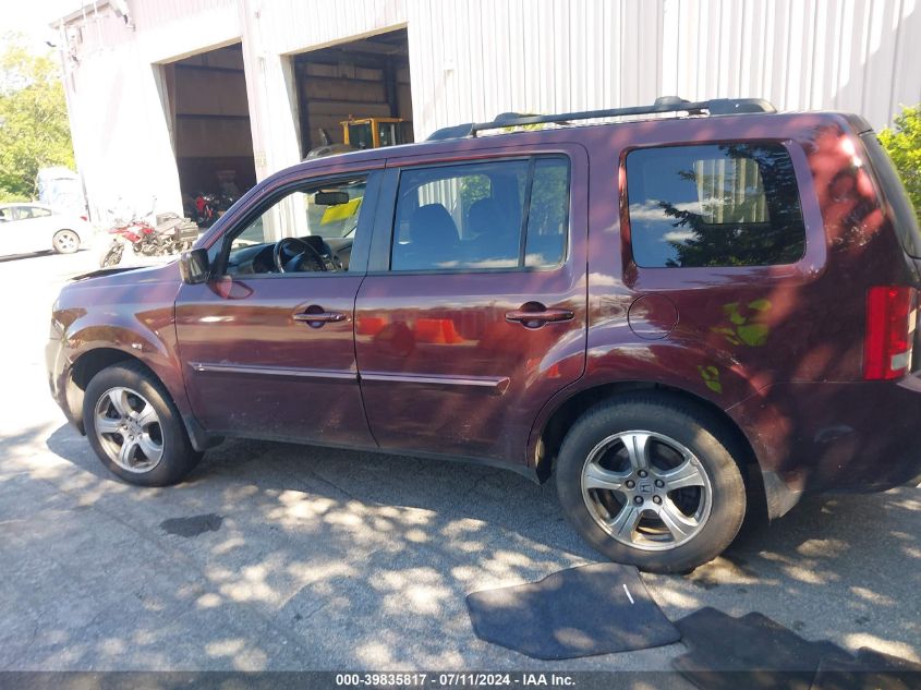 2012 Honda Pilot Ex-L VIN: 5FNYF4H54CB078120 Lot: 39835817