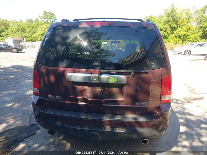 2012 Honda Pilot Ex-L VIN: 5FNYF4H54CB078120 Lot: 39835817