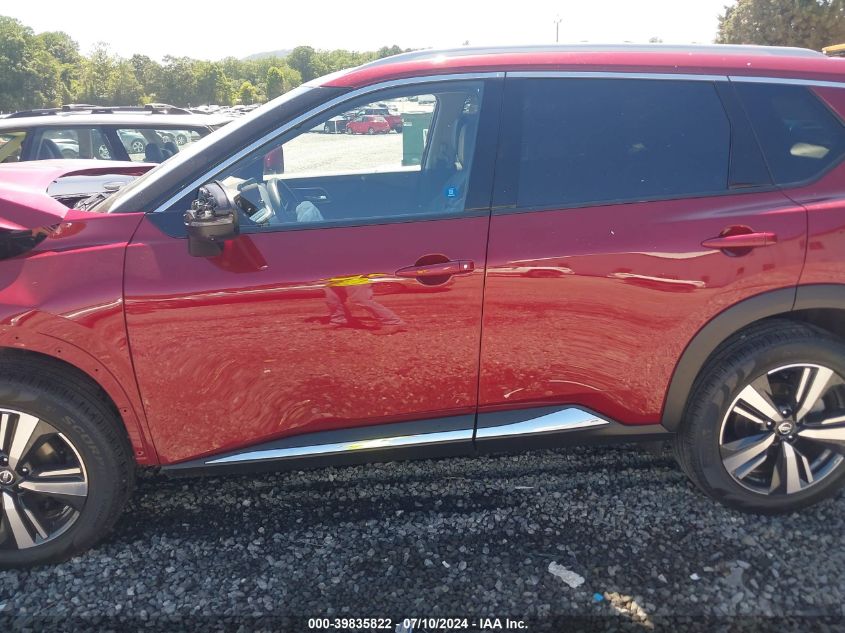 2021 Nissan Rogue Platinum Intelligent Awd VIN: JN8AT3DD2MW304156 Lot: 39835822