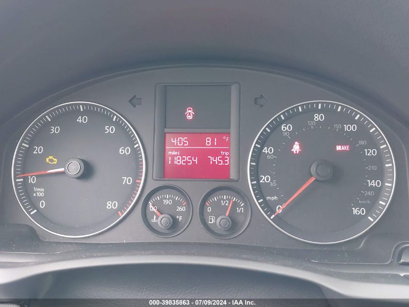 2009 Volkswagen Jetta Wolfsburg Edition VIN: 3VWRJ71K69M088279 Lot: 39835863