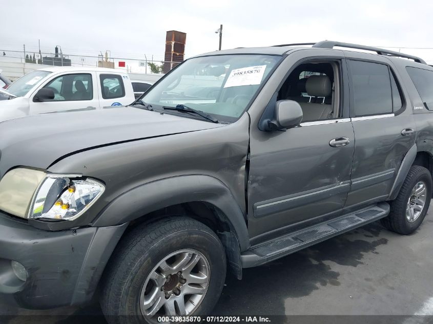 2006 Toyota Sequoia Limited V8 VIN: 5TDZT38AX6S270162 Lot: 39835870