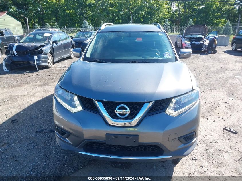 2015 Nissan Rogue Sv VIN: KNMAT2MV6FP533287 Lot: 39835896