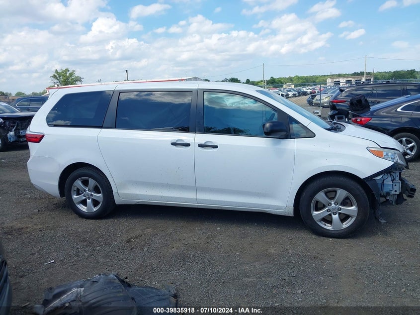 2016 Toyota Sienna L 7 Passenger VIN: 5TDZK3DC0GS733776 Lot: 39835918