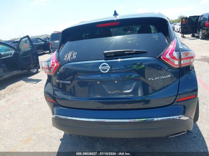 2018 Nissan Murano Platinum VIN: 5N1AZ2MG1JN146355 Lot: 39836027