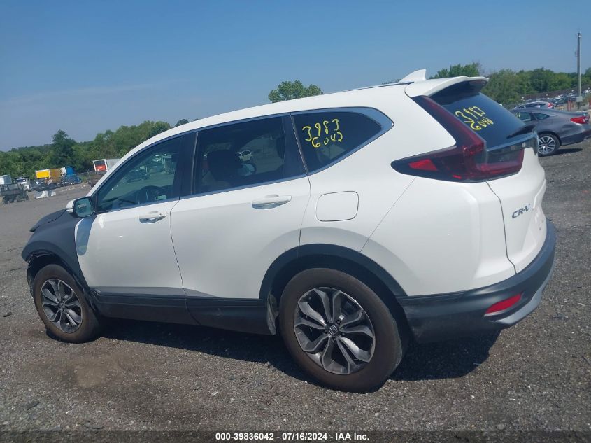 2022 Honda Cr-V Awd Ex-L VIN: 2HKRW2H89NH670684 Lot: 39836042