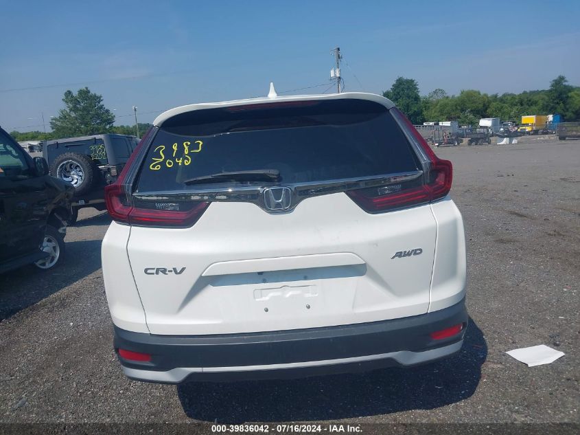 2022 Honda Cr-V Awd Ex-L VIN: 2HKRW2H89NH670684 Lot: 39836042