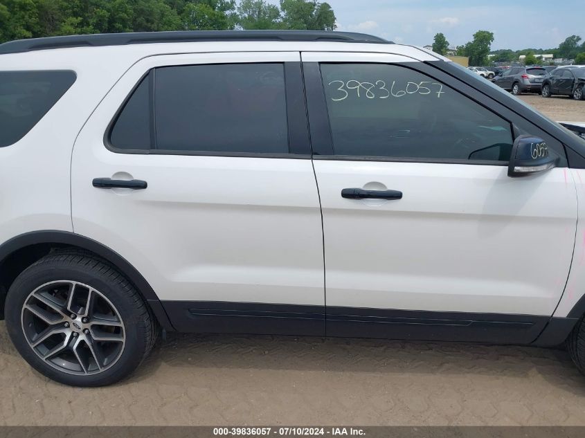 2016 Ford Explorer Sport VIN: 1FM5K8GT8GGA12912 Lot: 39836057