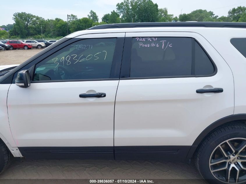 2016 Ford Explorer Sport VIN: 1FM5K8GT8GGA12912 Lot: 39836057