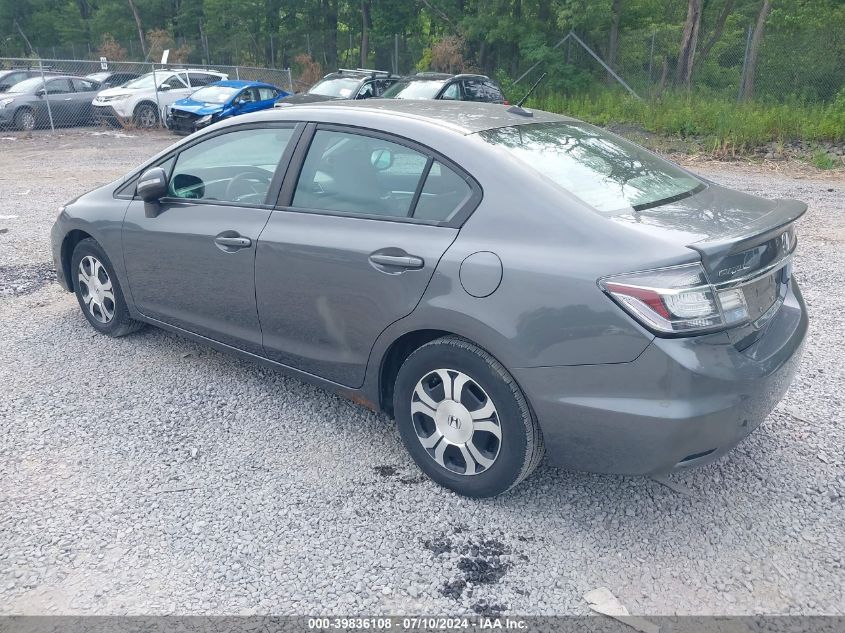 19XFB4F23DE204163 | 2013 HONDA CIVIC HYBRID