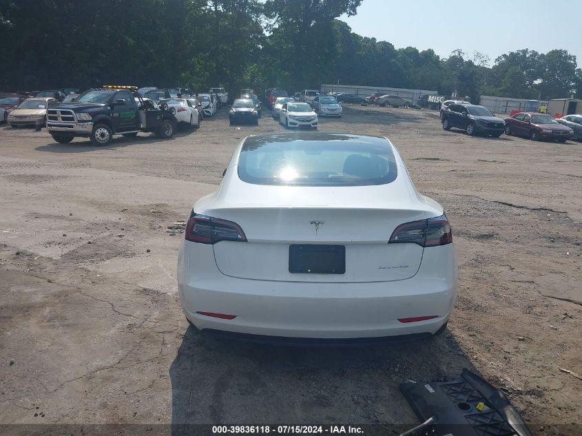 2022 Tesla Model 3 Long Range Dual Motor All-Wheel Drive VIN: 5YJ3E1EB4NF181627 Lot: 39836118