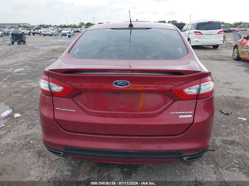 2016 Ford Fusion Titanium VIN: 3FA6P0K98GR354320 Lot: 39836139