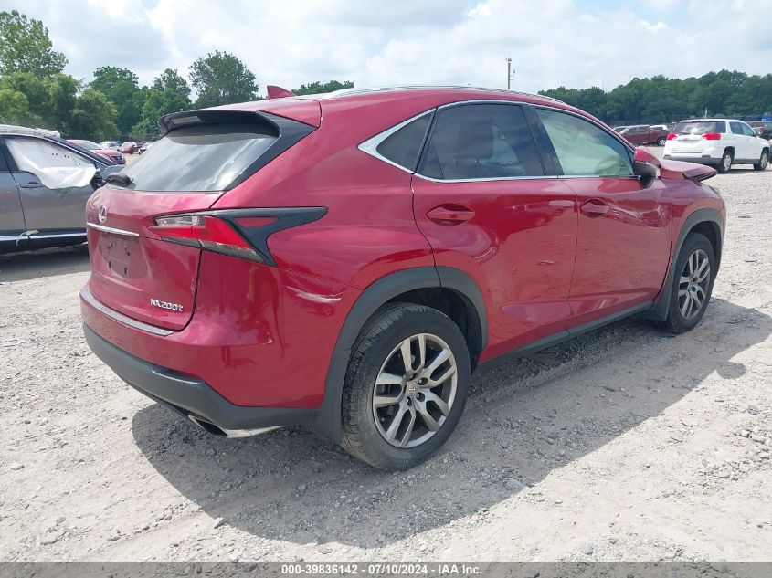 2016 Lexus Nx 200T/Base/F Sport VIN: JTJBARBZXG2057923 Lot: 39836142