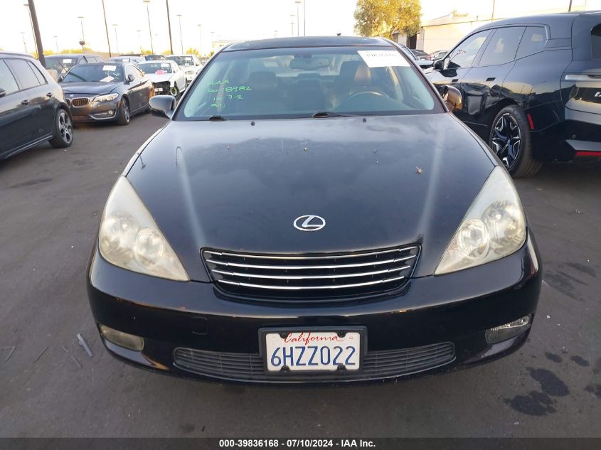 2003 Lexus Es 300 VIN: JTHBF30GX36008662 Lot: 39836168