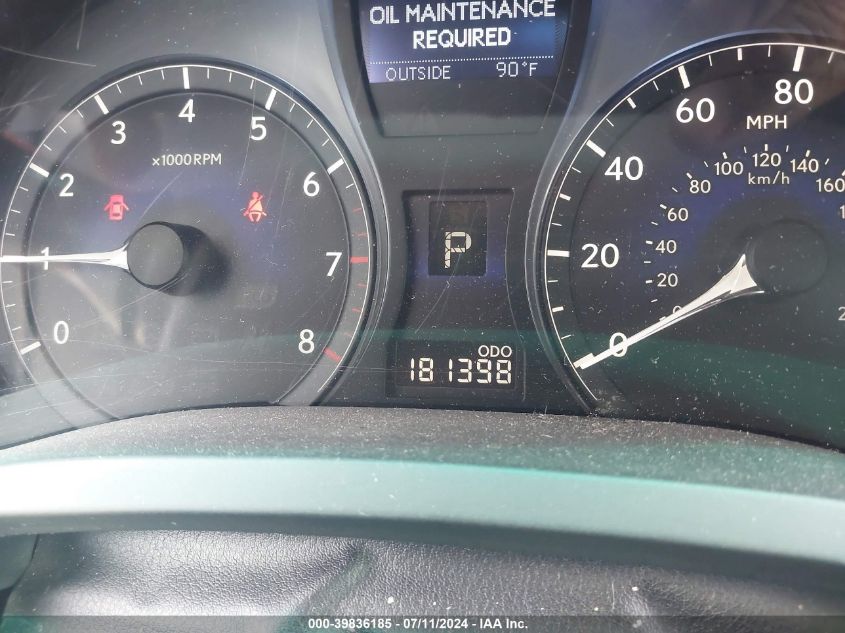 2012 Lexus Rx 350 VIN: 2T2ZK1BA2CC084714 Lot: 39836185