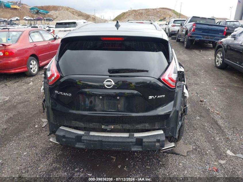 2018 Nissan Murano S/Sl/Sv/Platinum VIN: 5N1AZ2MH5JN171641 Lot: 39836208