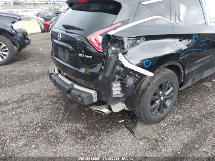 2018 Nissan Murano S/Sl/Sv/Platinum VIN: 5N1AZ2MH5JN171641 Lot: 39836208