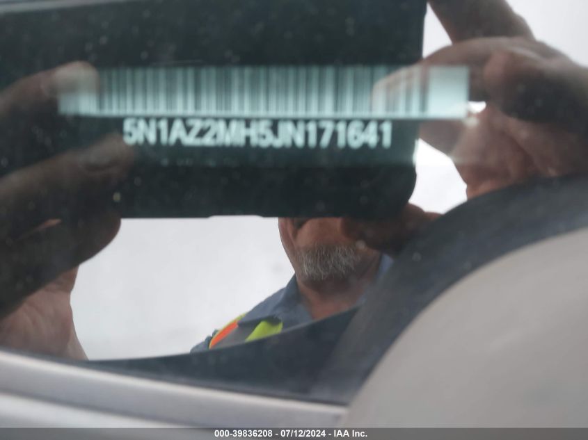 2018 Nissan Murano S/Sl/Sv/Platinum VIN: 5N1AZ2MH5JN171641 Lot: 39836208