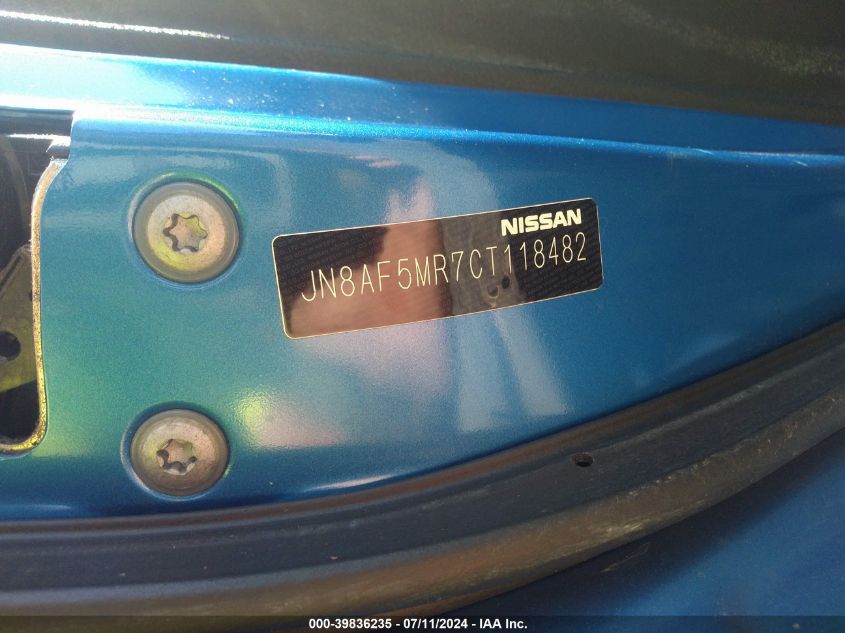 2012 Nissan Juke Sv VIN: JN8AF5MR7CT118482 Lot: 39836235