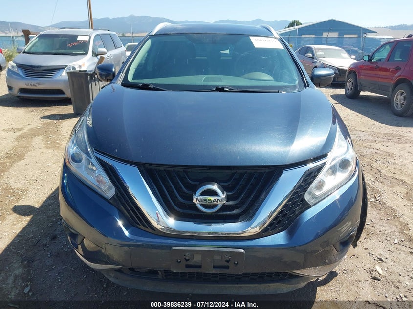 2016 Nissan Murano Platinum VIN: 5N1AZ2MH8GN154650 Lot: 39836239