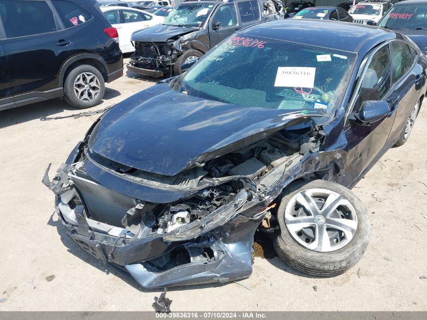 2018 Honda Civic Lx VIN: 2HGFC2F52JH500370 Lot: 39836316