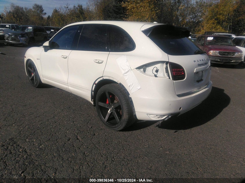 Vin: wp1ae2a25cla90443, lot: 40323112, porsche cayenne hybrid s 20123