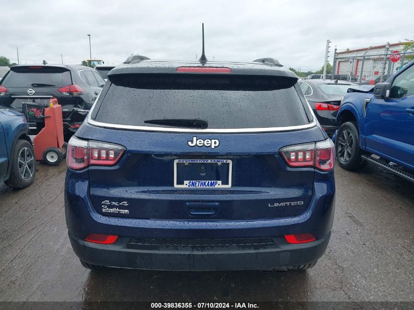 2019 Jeep Compass Limited 4X4 VIN: 3C4NJDCB7KT787221 Lot: 39836355