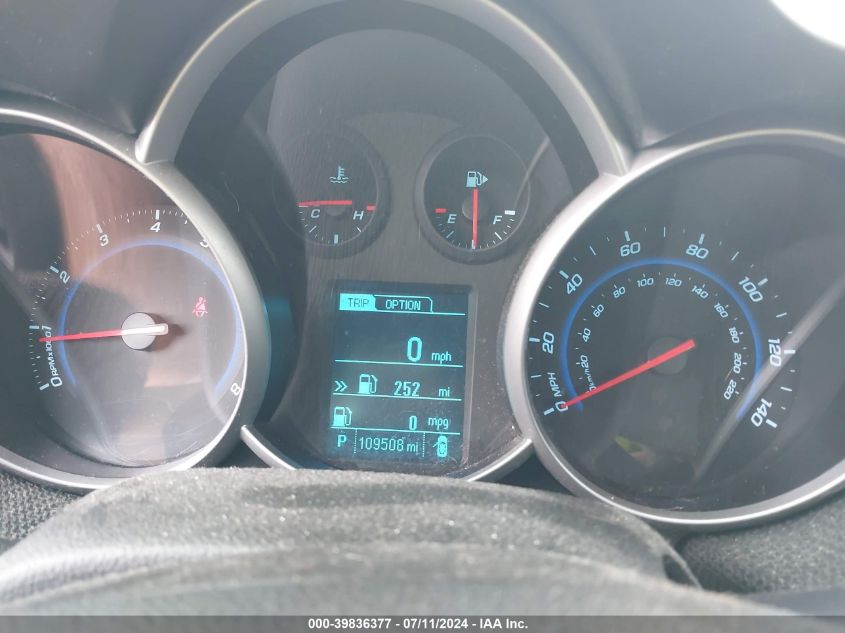 2014 Chevrolet Cruze 1Lt Auto VIN: 1G1PC5SB3E7438181 Lot: 39836377