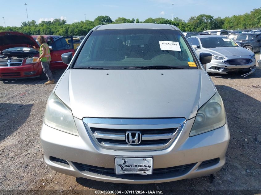 2007 Honda Odyssey Lx VIN: 5FNRL38217B062038 Lot: 39836384