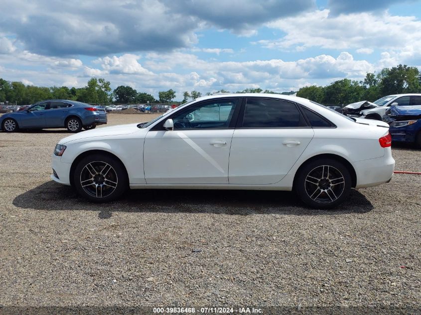 2014 Audi A4 2.0T Premium VIN: WAUBFAFL4EN010391 Lot: 39836468