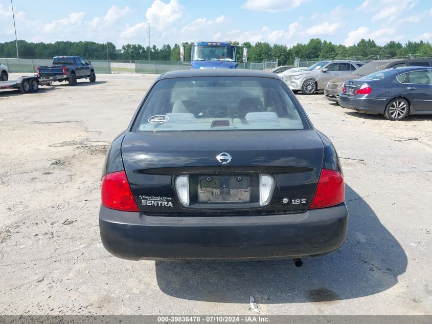 2006 Nissan Sentra 1.8S VIN: 3N1CB51D86L553273 Lot: 39836478