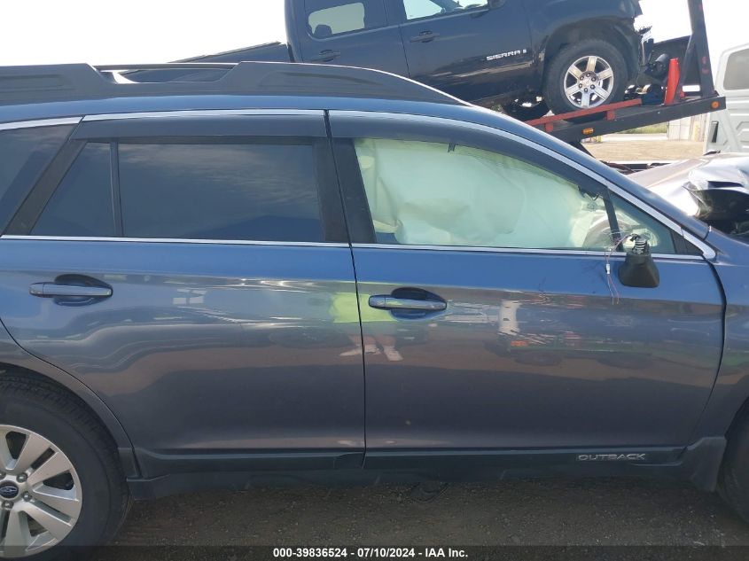 2017 Subaru Outback 2.5I Premium VIN: 4S4BSAHC4H3337140 Lot: 39836524