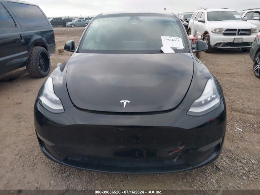 2021 Tesla Model Y Long Range Dual Motor All-Wheel Drive VIN: 5YJYGDEE1MF084282 Lot: 39836526