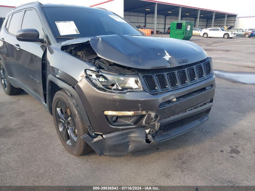 2021 Jeep Compass Altitude Fwd VIN: 3C4NJCBBXMT505247 Lot: 39836543