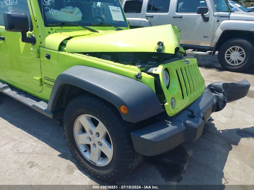 2017 Jeep Wrangler Unlimited Sport 4X4 VIN: 1C4BJWDGXHL539199 Lot: 39836551