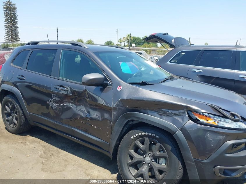 2017 Jeep Cherokee Trailhawk 4X4 VIN: 1C4PJMBS9HW647975 Lot: 39836564