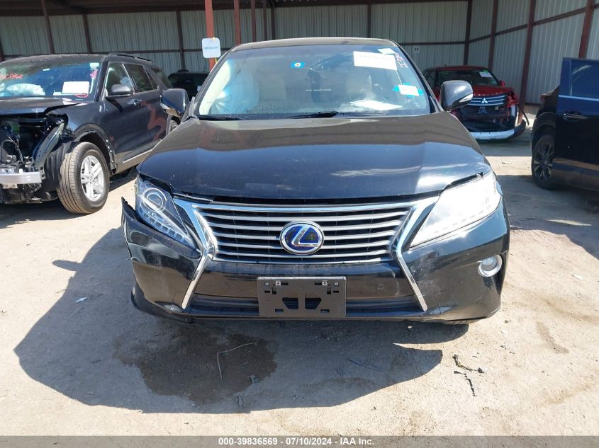 2013 Lexus Rx 450 VIN: JTJZB1BAXD2412110 Lot: 39836569