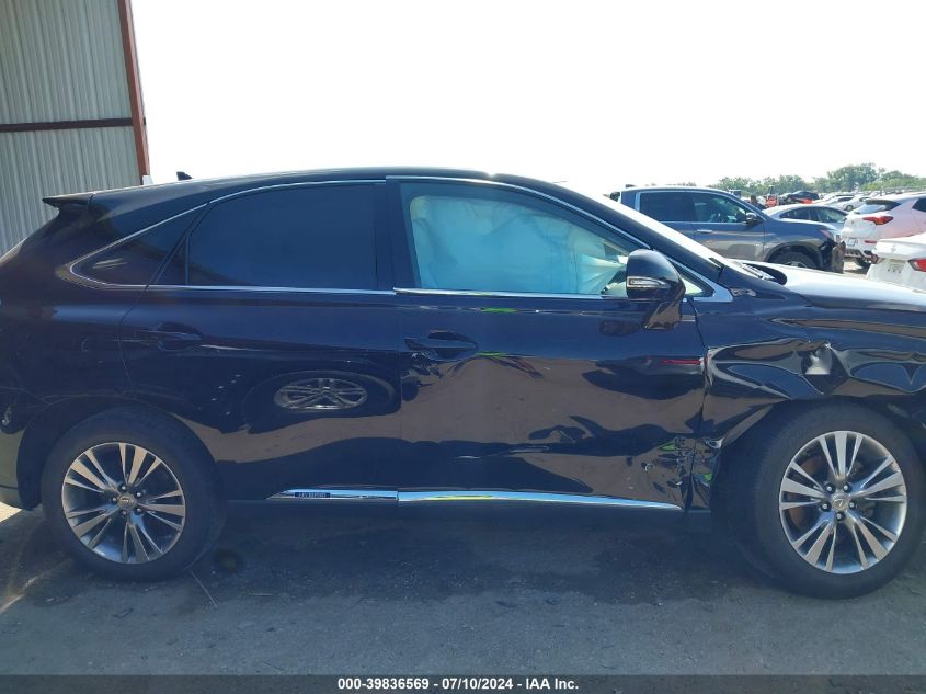 2013 Lexus Rx 450 VIN: JTJZB1BAXD2412110 Lot: 39836569