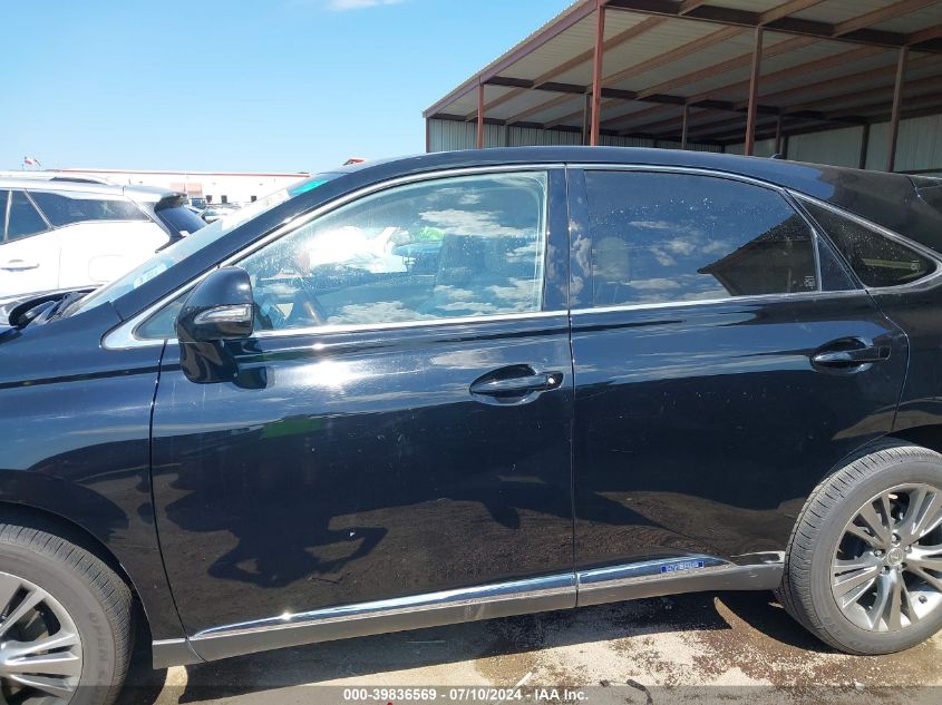 2013 Lexus Rx 450 VIN: JTJZB1BAXD2412110 Lot: 39836569