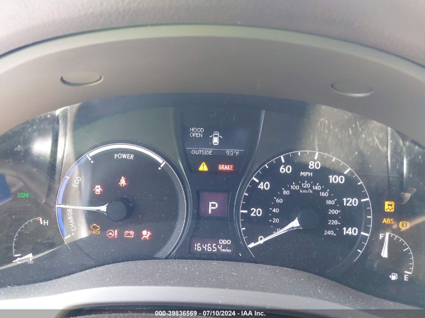 2013 Lexus Rx 450 VIN: JTJZB1BAXD2412110 Lot: 39836569